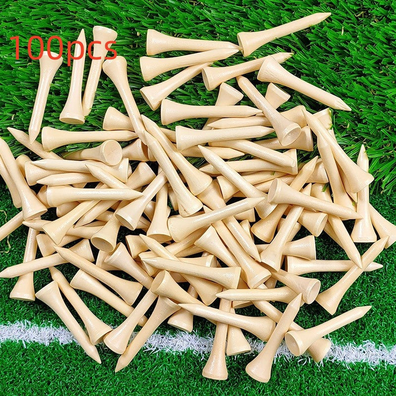 Porte-balles de golf en bois verni