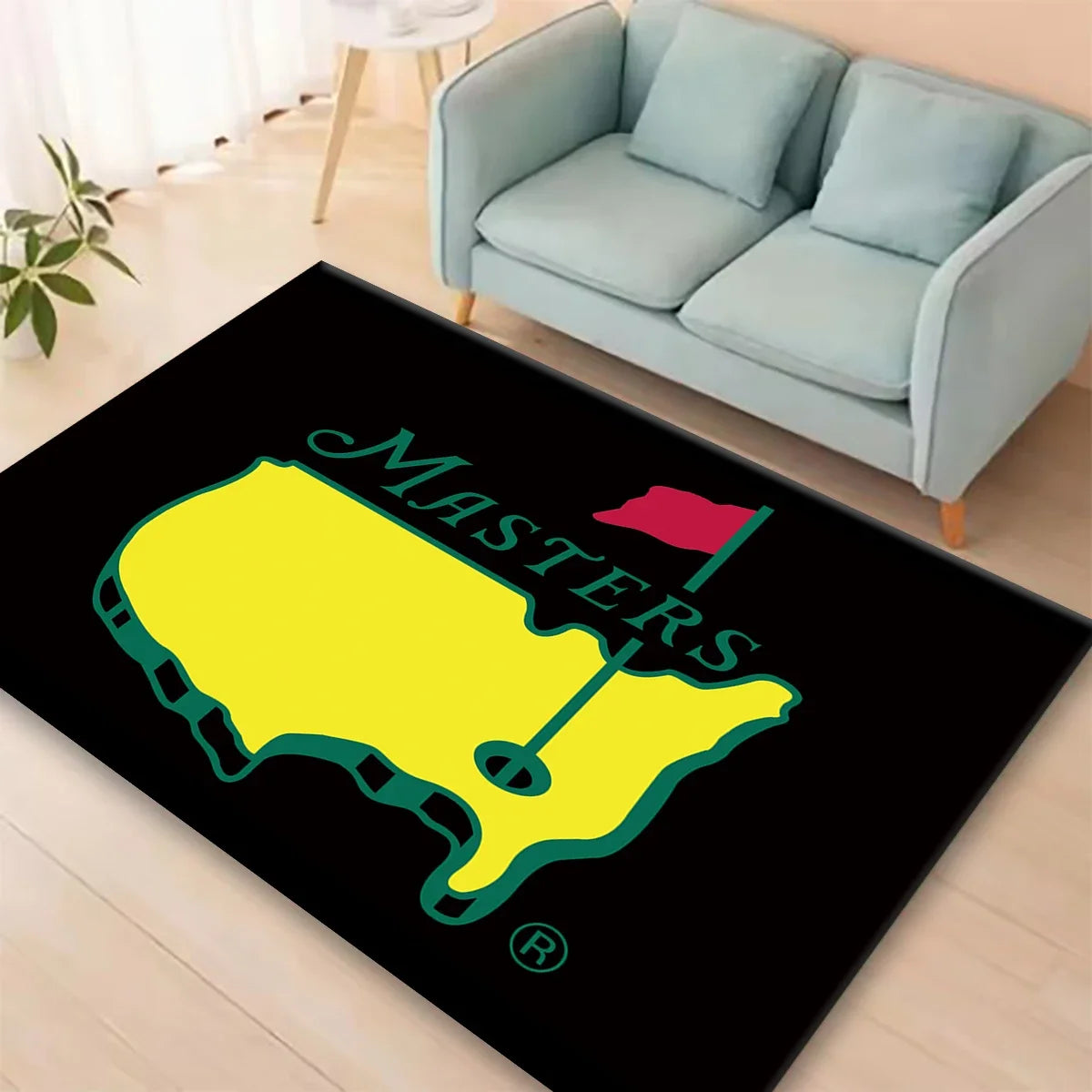 Tapis imprimé Masters pour salon, espace détente, antidérapant, tapis de chevet doux, paillasson d'entrée