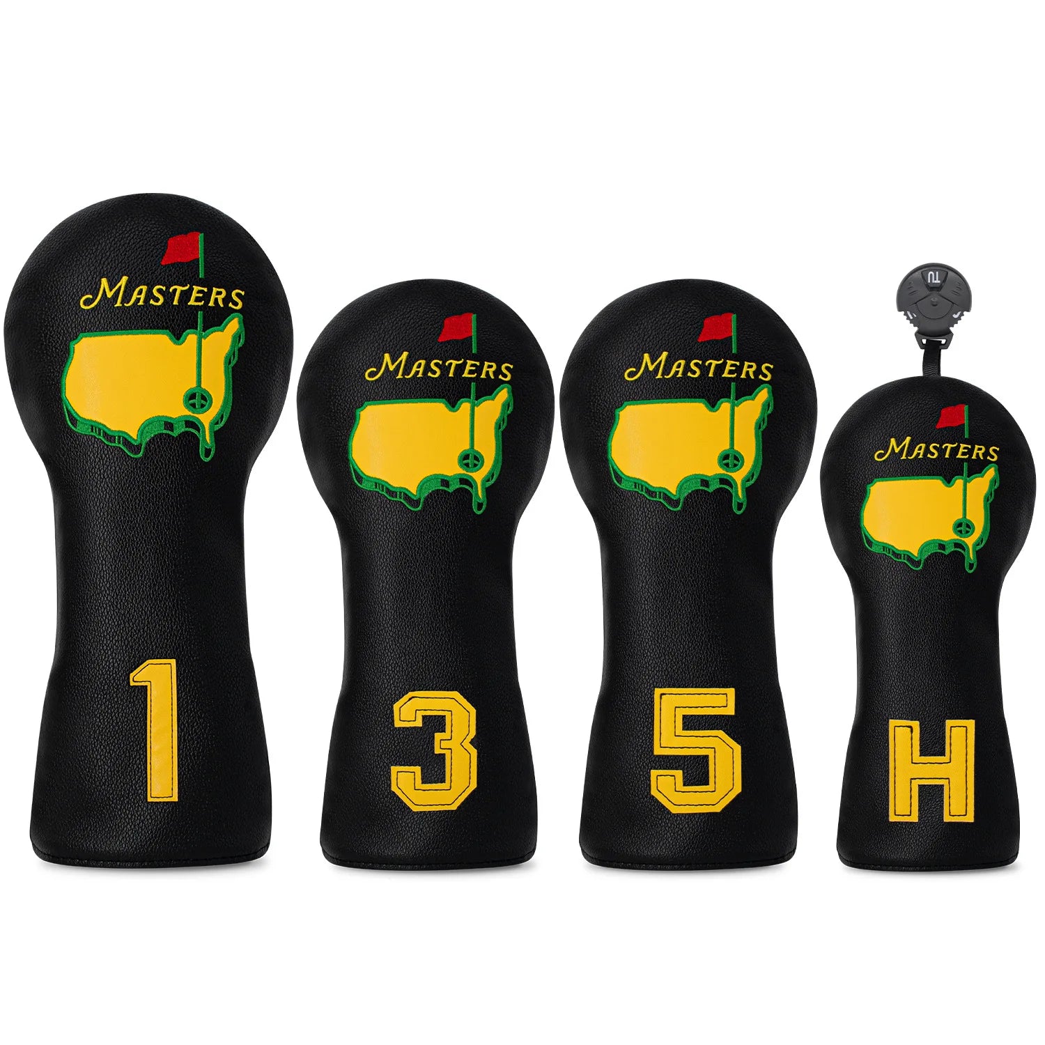 Couvre-têtes de clubs de golf 1, 3 et 5 UT, couvre-driver, couvre-bois de parcours, protection universelle pour têtes de clubs