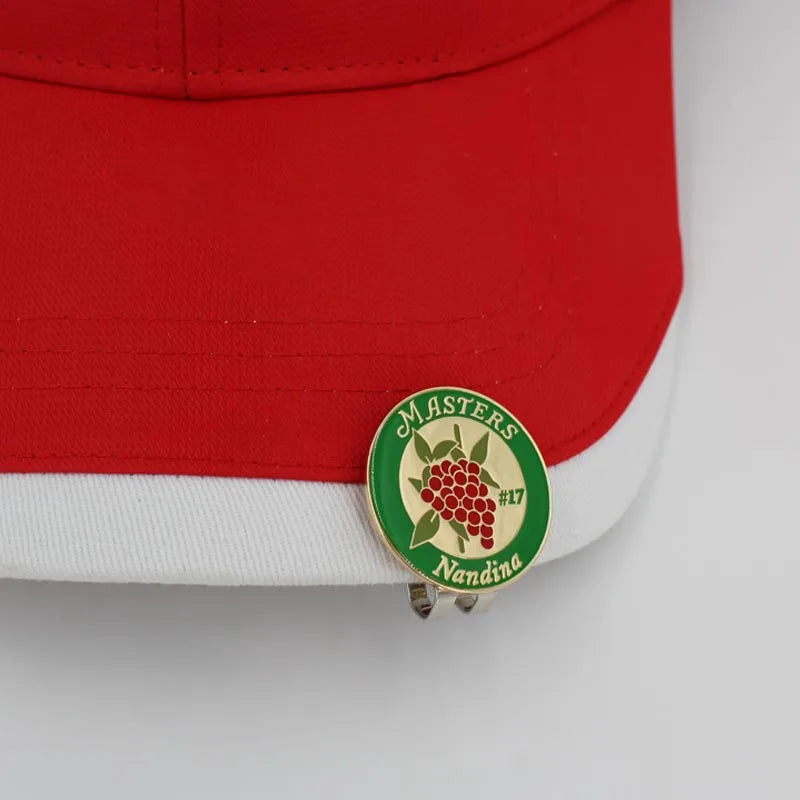 1 pince magnétique pour casquette de golf avec aimant et marque-balle amovible en métal. Différents styles disponibles.