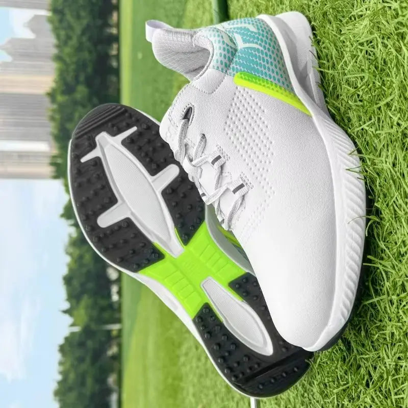 Chaussures de golf , chaussures de sport de luxe  antidérapantes pour l'entraînement au golf