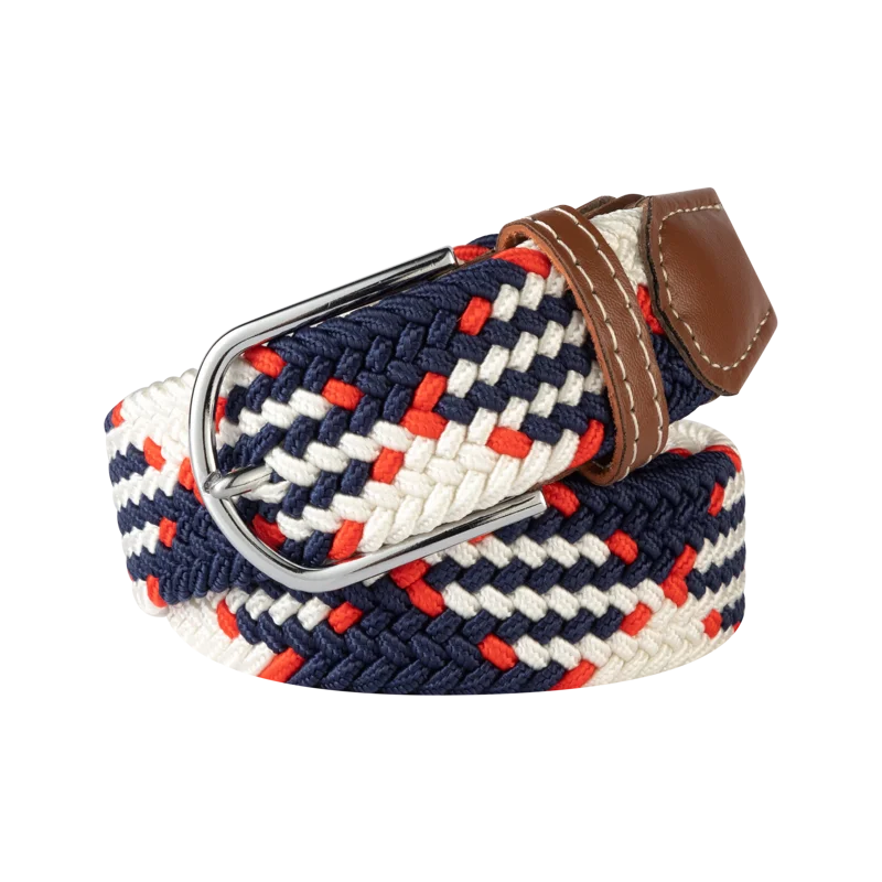 Ceinture unisexe en tissu élastique tressée.