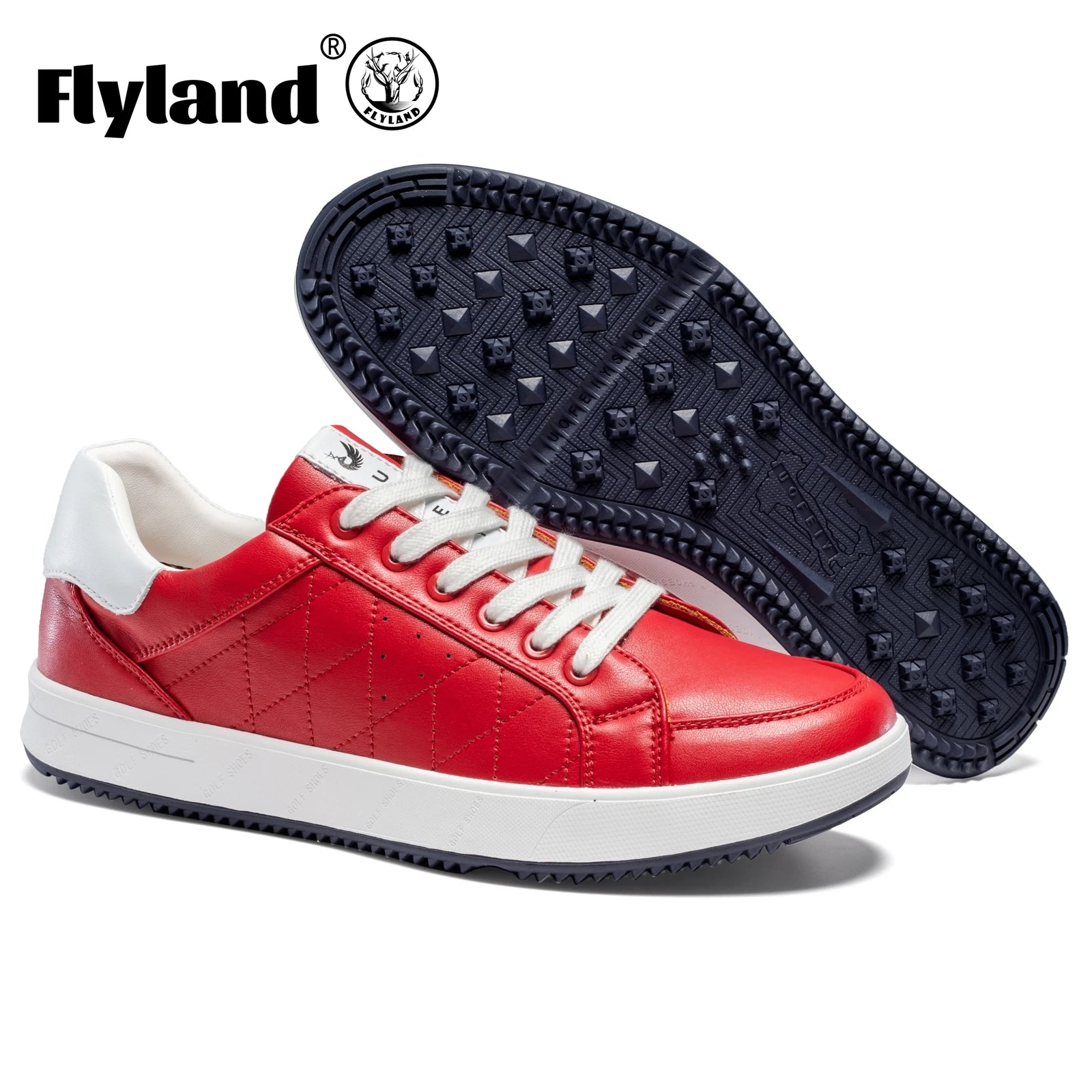 Chaussures de golf professionnelles pour hommes,  antidérapantes en cuir pour l'extérieur,sans crampon