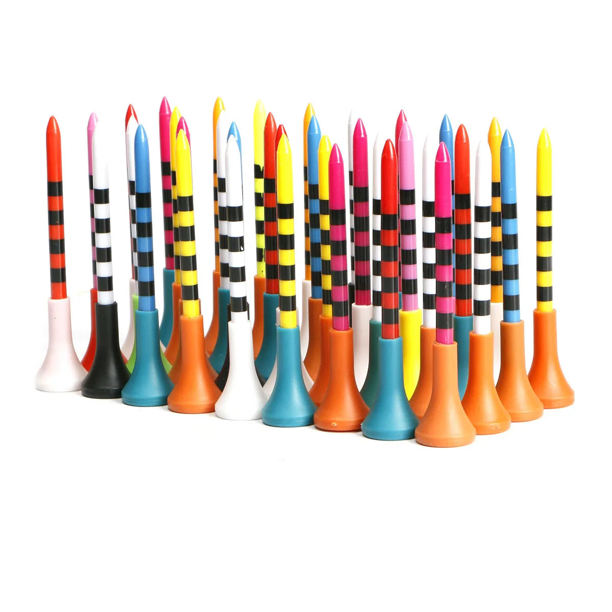 Tee de golf en plastique, revêtement en caoutchouc souple de 70mm ou 83 mm