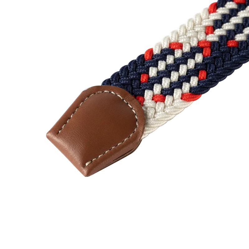 Ceinture unisexe en tissu élastique tressée.