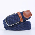 Ceinture unisexe en tissu élastique tressée.