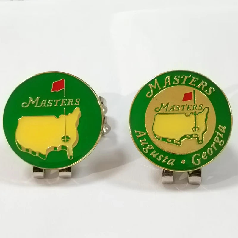 Marqueur de balle magnétique de golf de haute qualité avec clip pour casquette, portable et durable,logo Master