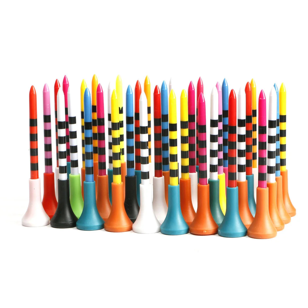 Tee de golf en plastique, revêtement en caoutchouc souple de 70mm ou 83 mm