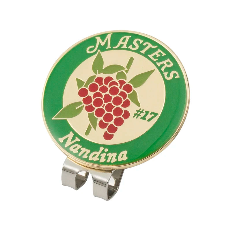 1 pince magnétique pour casquette de golf avec aimant et marque-balle amovible en métal. Différents styles disponibles.