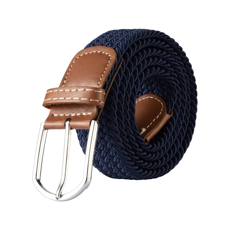 Ceinture unisexe en tissu élastique tressée.