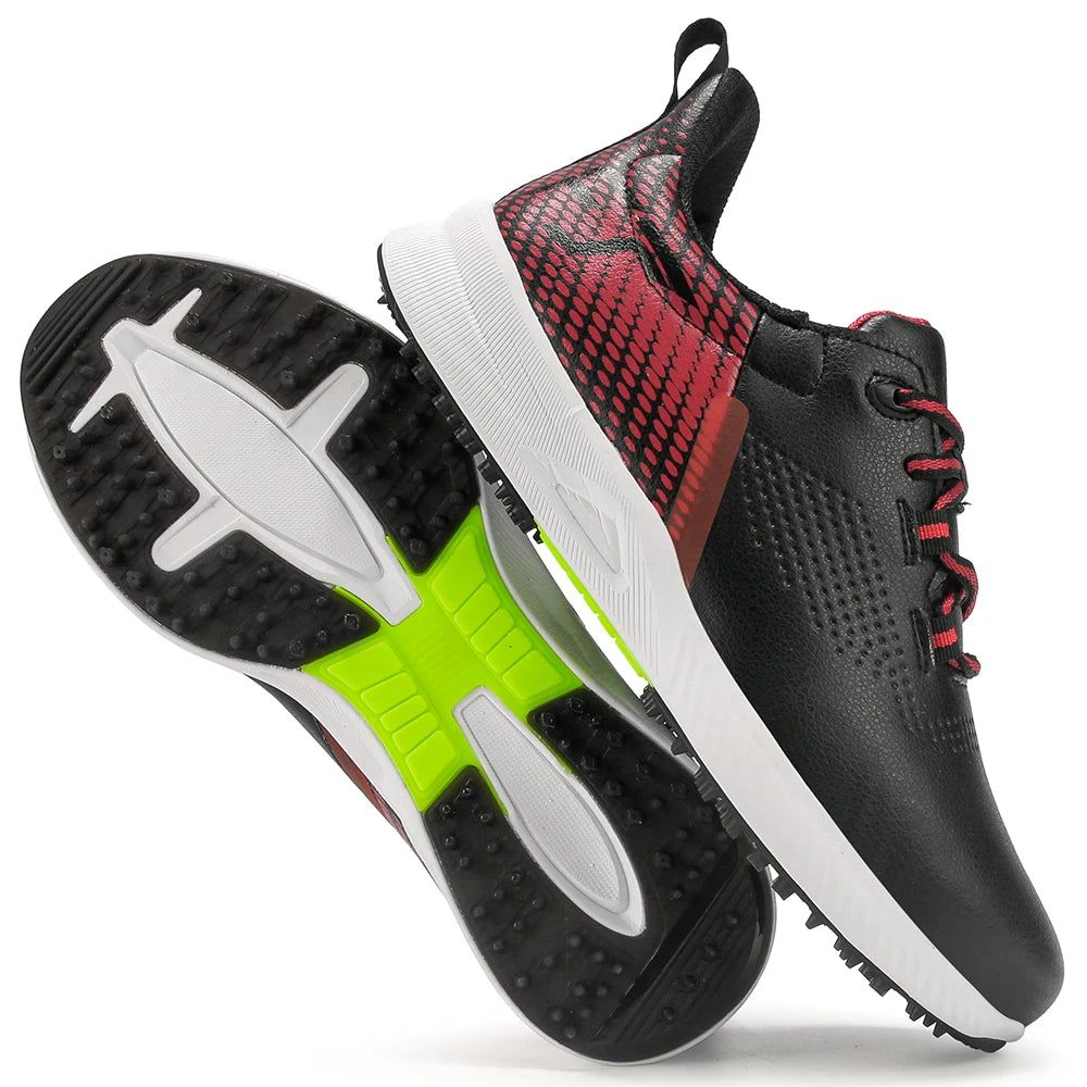 Chaussures de golf , chaussures de sport de luxe  antidérapantes pour l'entraînement au golf