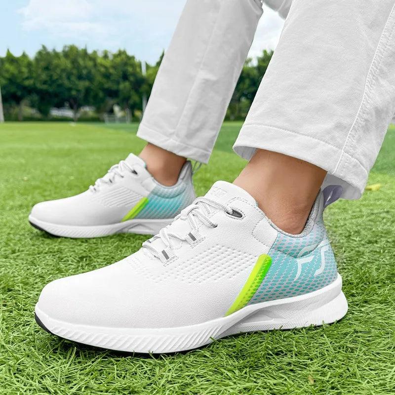Chaussures de golf , chaussures de sport de luxe  antidérapantes pour l'entraînement au golf