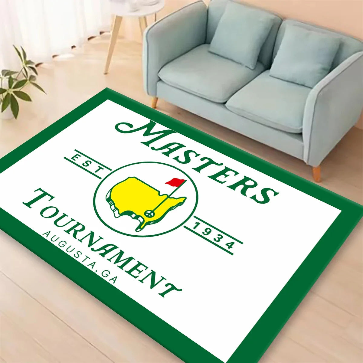 Tapis imprimé Masters pour salon, espace détente, antidérapant, tapis de chevet doux, paillasson d'entrée