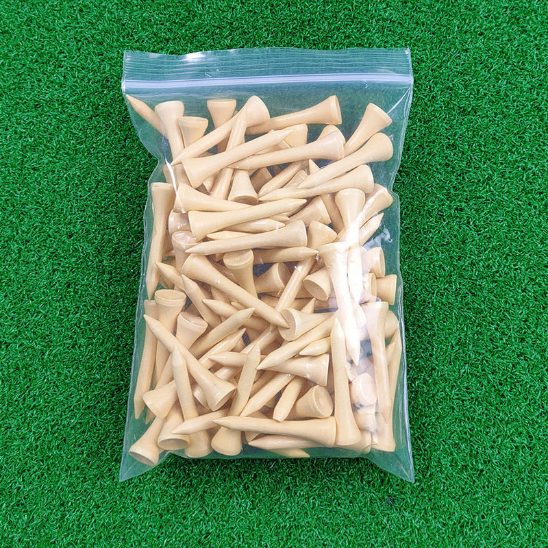Porte-balles de golf en bois verni