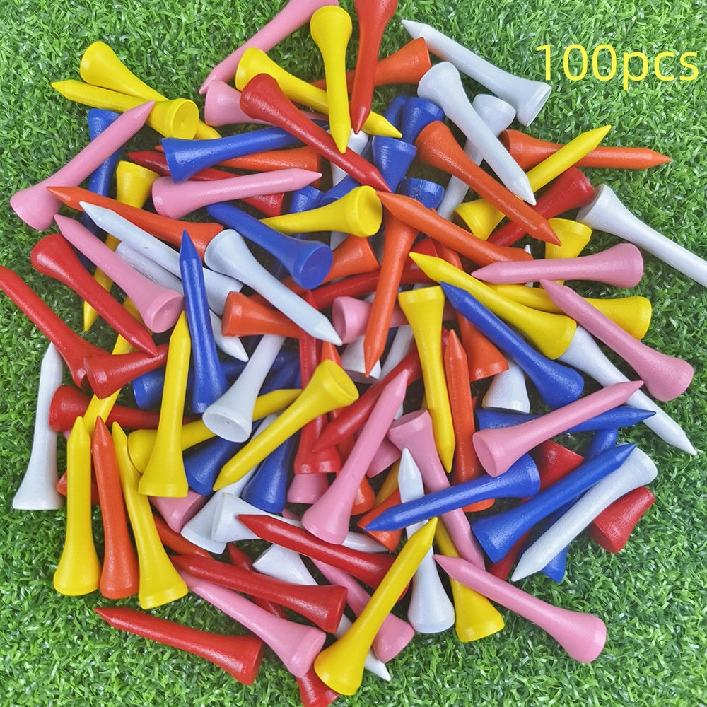 Porte-balles de golf en bois verni